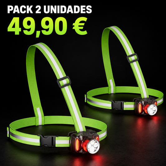 TrailBeam™ 90 — Luz pectoral LED orientable hasta 10K Lumenes