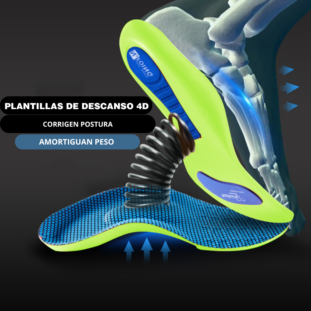 Plantillas de descanso 4D ergonómicas