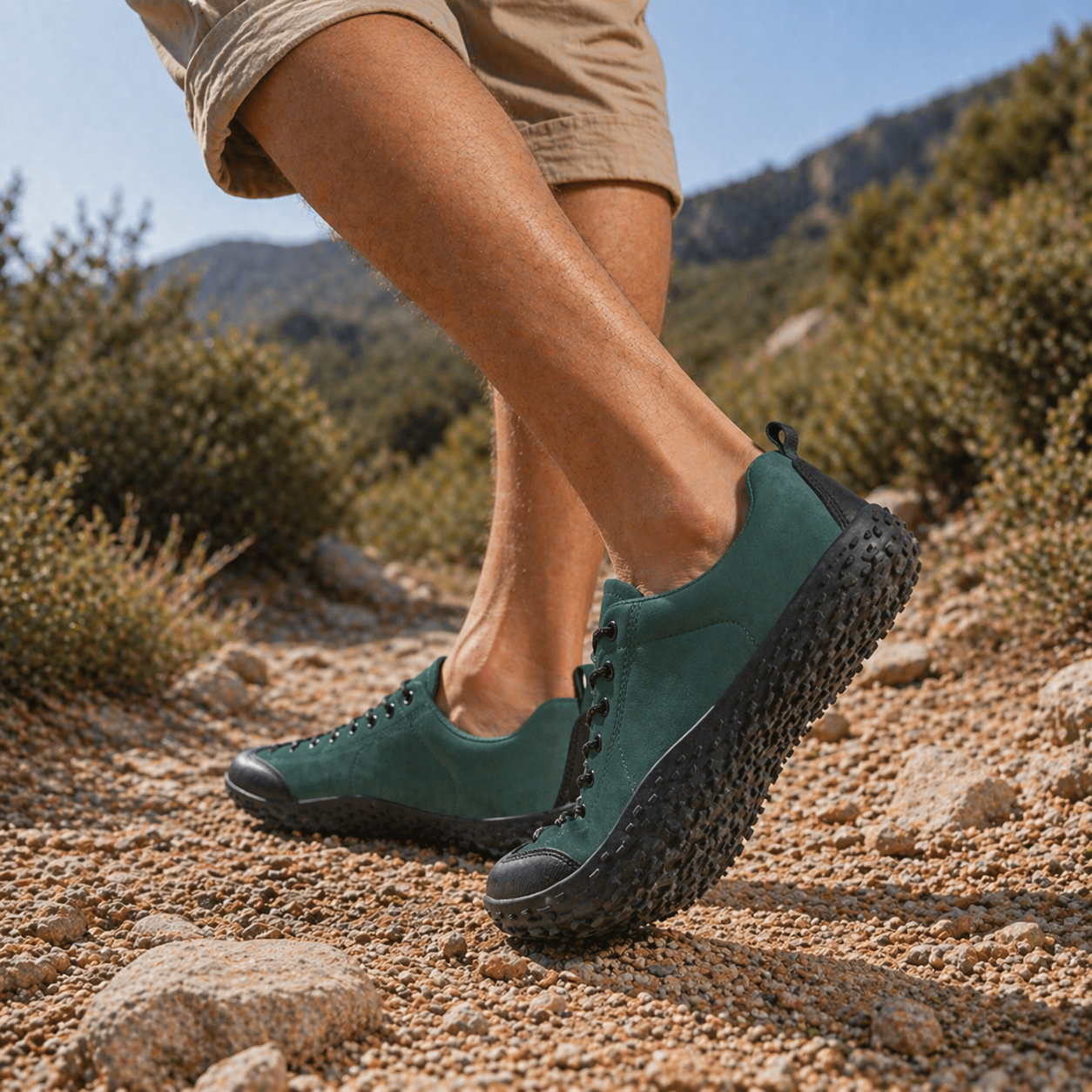 Barefoot TrekShield™ Grün – Wasserdicht und rutschfest