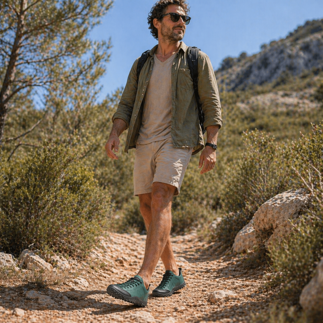 Barefoot TrekShield™ Grün – Wasserdicht und rutschfest